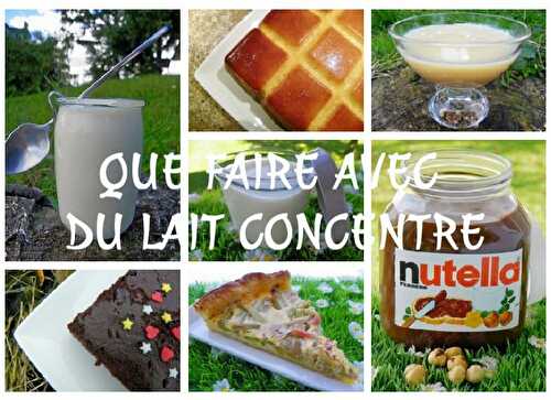 QUE FAIRE AVEC DU LAIT CONCENTRE (thermomix) - Blog cuisine Thermomix avec recettes pour le TM5 & TM31