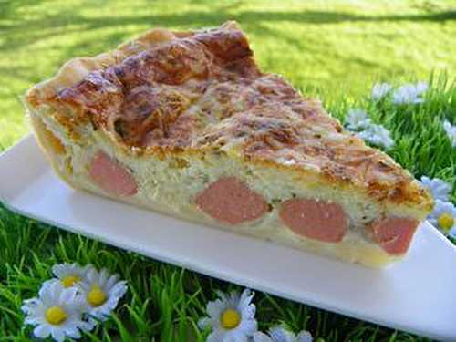 QUICHE A LA MOZZARELLA ET AUX SAUCISSES COKTAILS (thermomix)