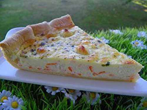 QUICHE AU SURIMI ET BOURSIN (thermomix)