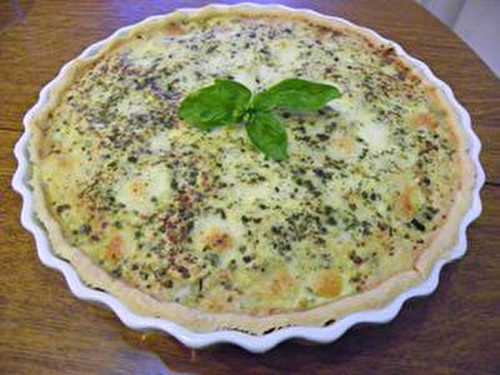 QUICHE AUX COURGETTES, MOZARELLA et CRABE