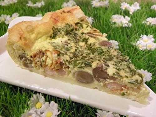 QUICHE AUX FRUITS DE MER ET CHAMPIGNONS (thermomix)