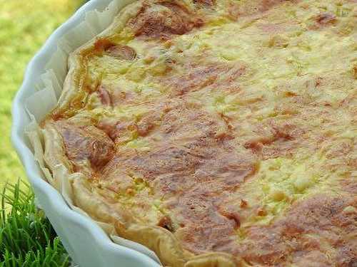 QUICHE AUX OIGNONS POULET ET CURRY (thermomix)