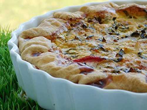 QUICHE POULET TOMATES ET BASILIC (thermomix)