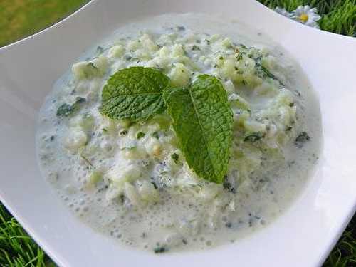 RAITA CONCOMBRE ET MENTHE (thermomix)