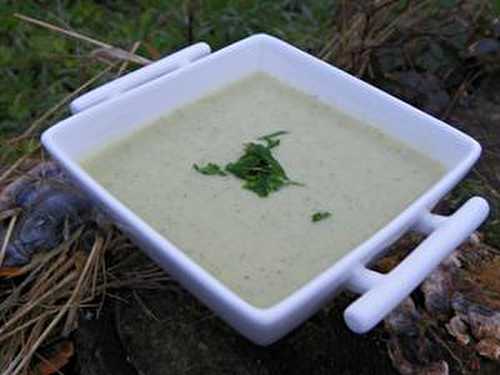 SOUPE DE COURGETTES AU St MORET