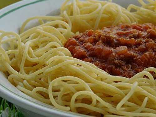 SPAGHETTIS BOLOGNAISES (thermomix)