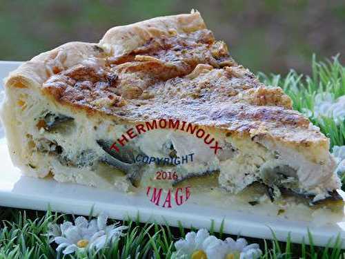 TARTE AU POULET COURGETTE MOZARELLA (thermomix) - Blog cuisine Thermomix avec recettes pour le TM5 & TM31