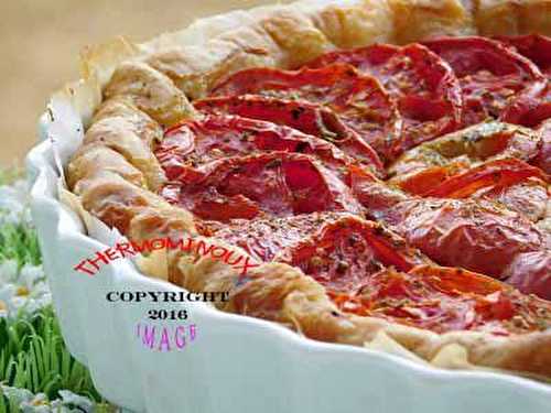 TARTE AU THON, FROMAGE FRAIS ET TOMATE (thermomix)