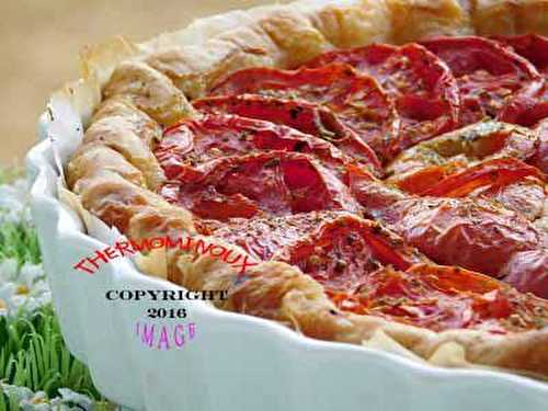 TARTE AU THON, FROMAGE FRAIS ET TOMATE (thermomix)