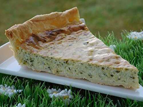 TARTE AUX COURGETTES ET BOURSIN (thermomix)