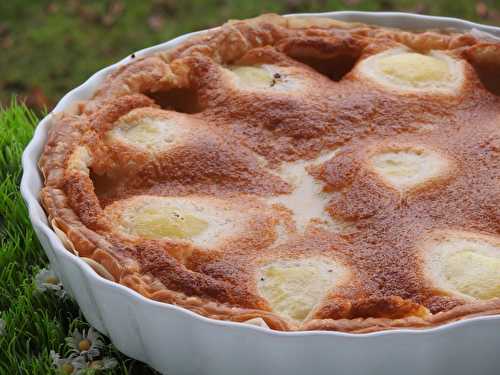 TARTE AUX POIRES ET AUX AMANDES (thermomix)