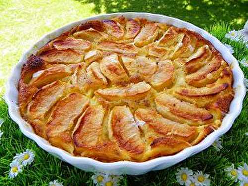 TARTE AUX POMMES SANS PATE (thermomix)