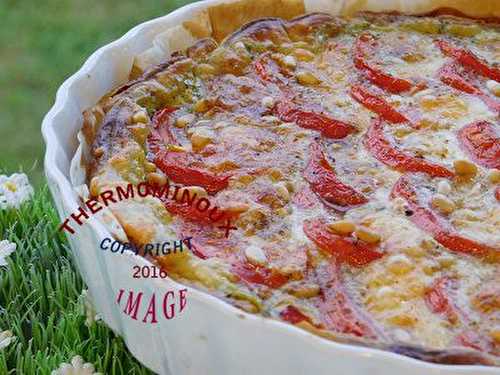 TARTE TOMATES MOZARELLA (thermomix)