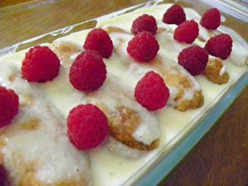 TIRAMISU AUX FRAMBOISES