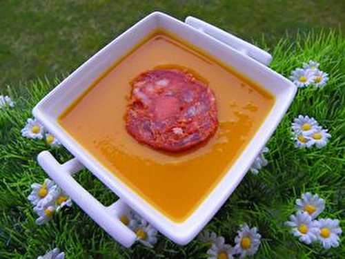 VELOUTE DE POTIRON AU CHORIZO (thermomix)