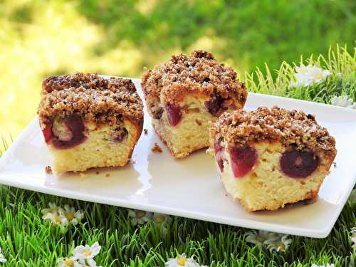 GATEAU FACON STREUSEL A LA CERISE  (thermomix)