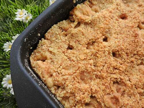 CRUMBLE AUX POMMES ( cake factory et thermomix)