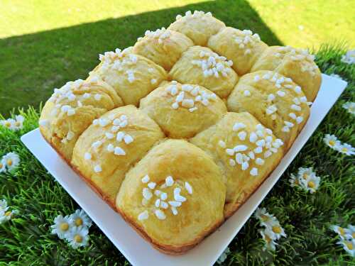 BRIOCHE AUX PERLES DE SUCRE (thermomix et cake factory)