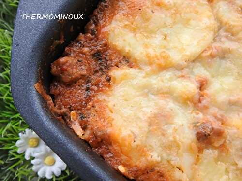 GRATIN D'AUBERGINES FACON MOUSSAKA CUISSON AU CAKE FACTORY (thermomix)