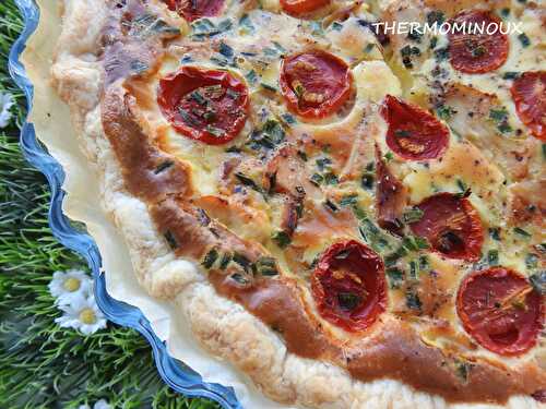 TARTE POULET TOMATES CERISES (thermomix)