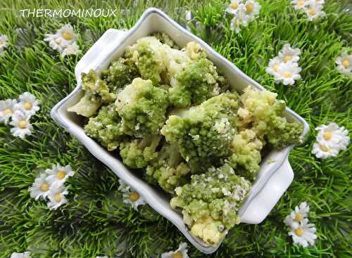 CHOU ROMANESCO AUX AMANDES (Cookéo)