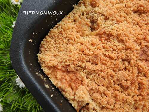 CRUMBLE POMME PECHE AU CAKE FACTORY (thermomix)