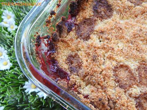 CRUMBLE POMMES FRAMBOISES (thermomix)