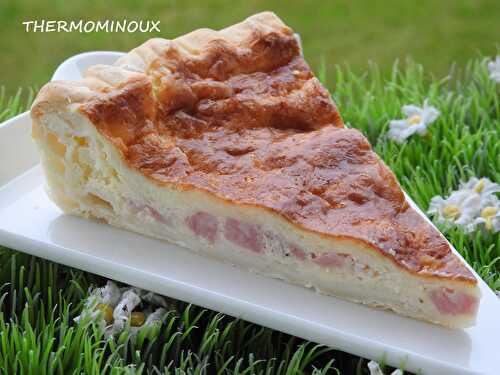 TARTE AU SAUCISSON A L'AIL (thermomix)