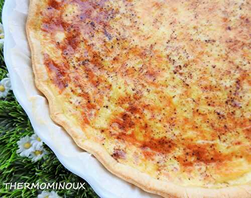 QUICHE LORRAINE AU FROMAGE BLANC (thermomix)