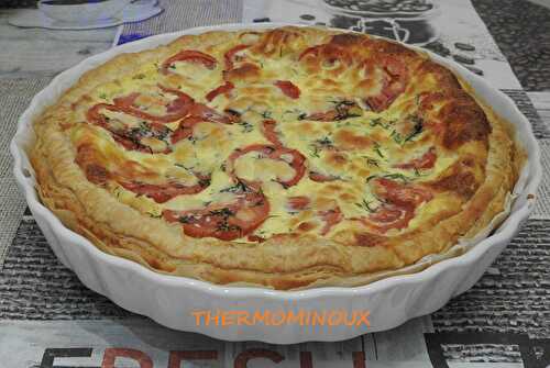 TARTE AU SAUMON FUME (thermomix)