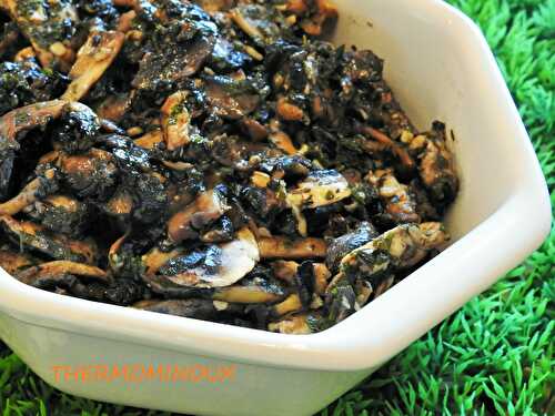 CHAMPIGNONS A L'AIL (thermomix)