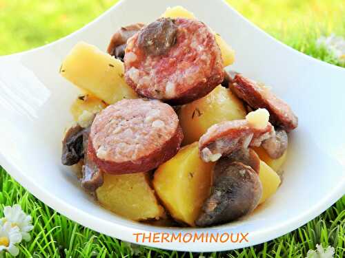 POMMES DE TERRE A LA SAUCISSE DE MORTEAU (cookéo)