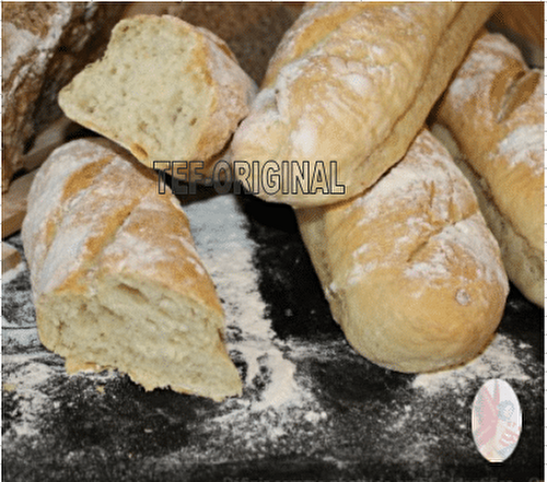 BAGUETTES DE PAIN BLANC (en pas à pas) au thermomix