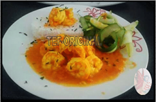 CARI CAMARONS ou rougail de crevettes