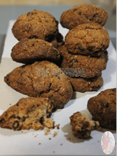 COOKIES AU CHOCOLAT au son d'avoine et sucres lents