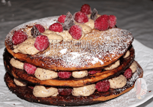 GALETTE REVISITÉE ENTRE FRANGIPANE ET MOUSSELINE, NOISETTE ET FRAMBOISES