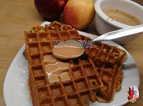 GAUFRE A LA POMME FRUIT CREME AU CARAMEL