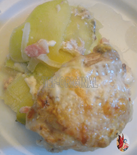 GRATIN DE COURGETTES SAINT NECTAIRE poulet