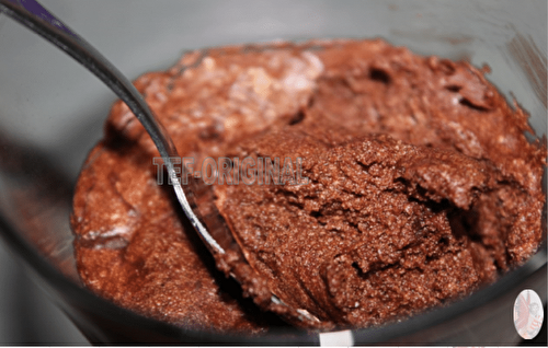 MOUSSE AU CHOCOLAT SANS ŒUFS AU JUS DE POIS CHICHE