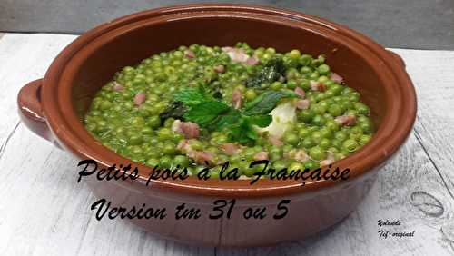 PETITS POIS A LA FRANCAISE AU THERMOMIX (tm31 ou tm5 ou tm6)