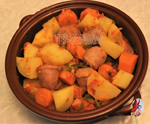 RAGOUT DE POMMES DE TERRE ET SAUCISSES