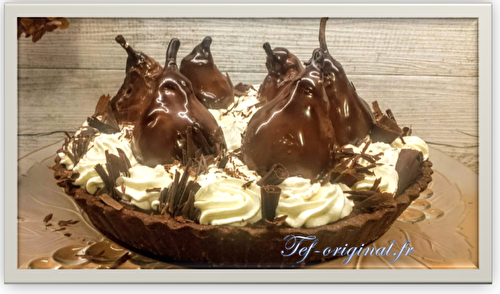 Tarte ultime chocolat poire