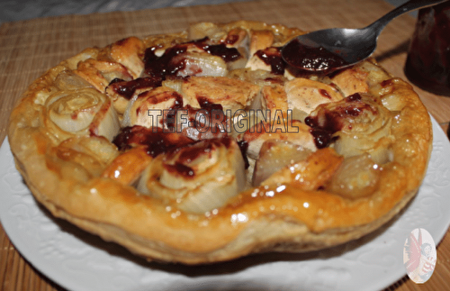 TATIN DE BOUDIN BLANC, ÉCHALOTES, ENDIVES