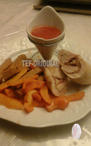 WRAPS DE POULET SAUCE TOMATE (multi-cuisson)