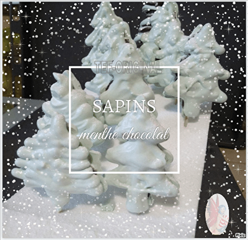 SAPINS MERINGUE MENTHE CHOCOLAT