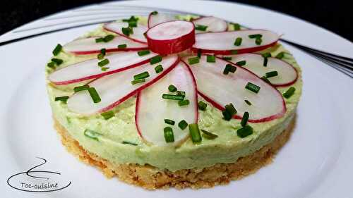 Cheese cake express saumon avocat radis - toc-cuisine.fr