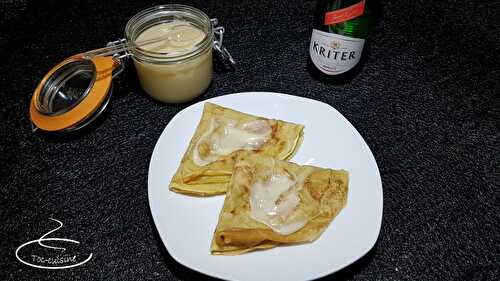 Crêpes au lait de coco rhum et son caramel au lait de coco