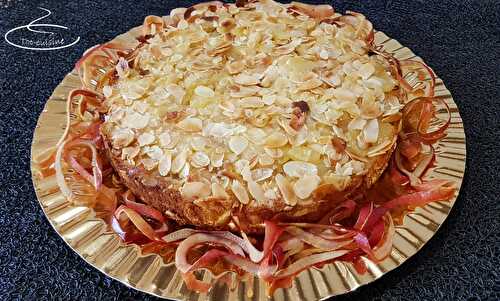 Gâteau pomme-amande au rhum