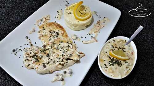 Piccata de poulet à la crème de câpres