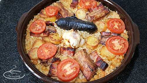 Riz espagnol de Valence au four  (Arroz al horno valenciano)